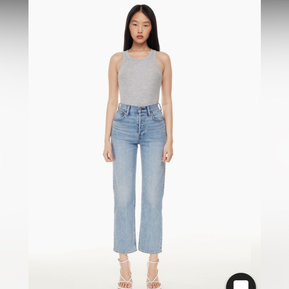 Aritzia Denim Forum The Arlo High Rise Straight 28L size 28